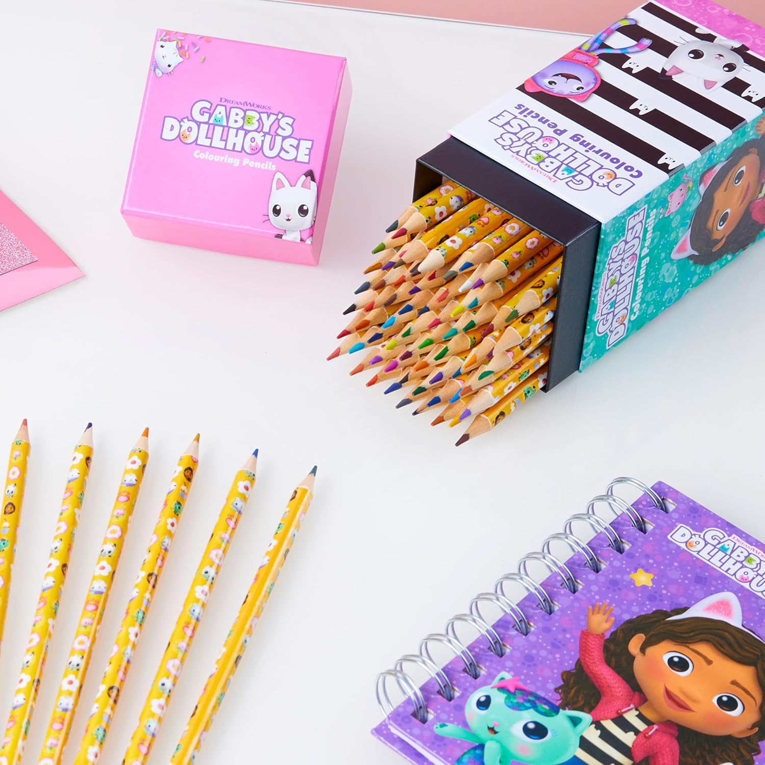 Gabby's Dollhouse Colouring Pencils for Kids - 72 Pencils Colouring Box Assorted Colours Art Supplies - Girls Gifts-1