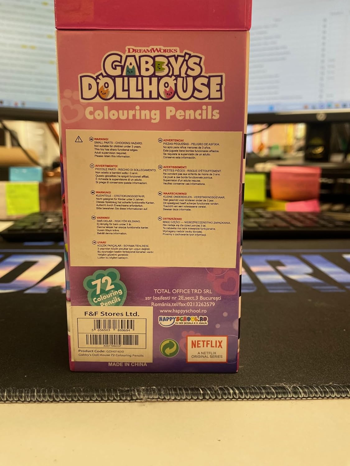 Gabby's Dollhouse Colouring Pencils for Kids - 72 Pencils Colouring Box Assorted Colours Art Supplies - Girls Gifts-7