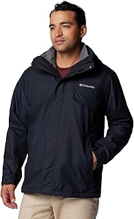 Columbia Men's Bugaboo Fleece Interchange Jacket, 3 In 1 Interchange Winter Coat, Ancient Fossil, Size L