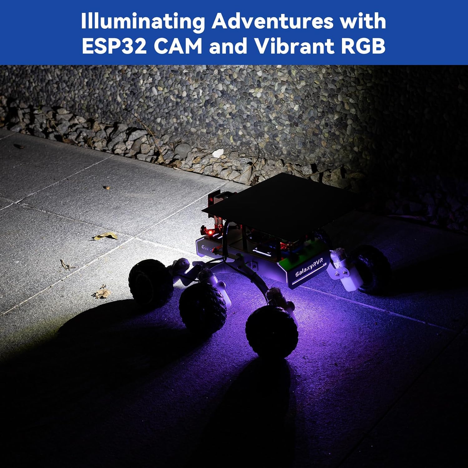 SUNFOUNDER GalaxyRVR Mars Rover Kit, Smart Video Robot Car Kit Compatible with Arduino with ESP32 CAM for Real Time FPV Visuals, Rechargeable Batteries Included-7