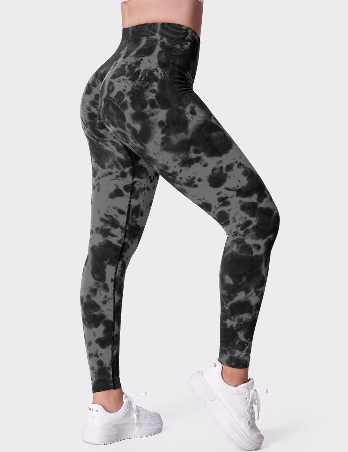 ZAAYO Sport Leggings for Women High Waist Gym Leggings Seamless Scrunch Butt Leggings for Yoga Gym Workout Fitness-4