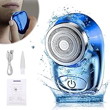 INBOLM Mini-Shavers Portable Electric Shaver,Travel Razor for Men Storm Shaver USB Pocket Portable Shaver Wet and Dry for Home,Office,Business,Travel Gift(Gradient Blue)