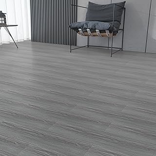 Floor Tiles Self Adhesive Floor Planks, Vinyl Flooring Peel and Stick Floor Tiles Wood Effect for Kitchen Bathroom Living Room Lino Waterproof 90X15cm（1.08㎡）