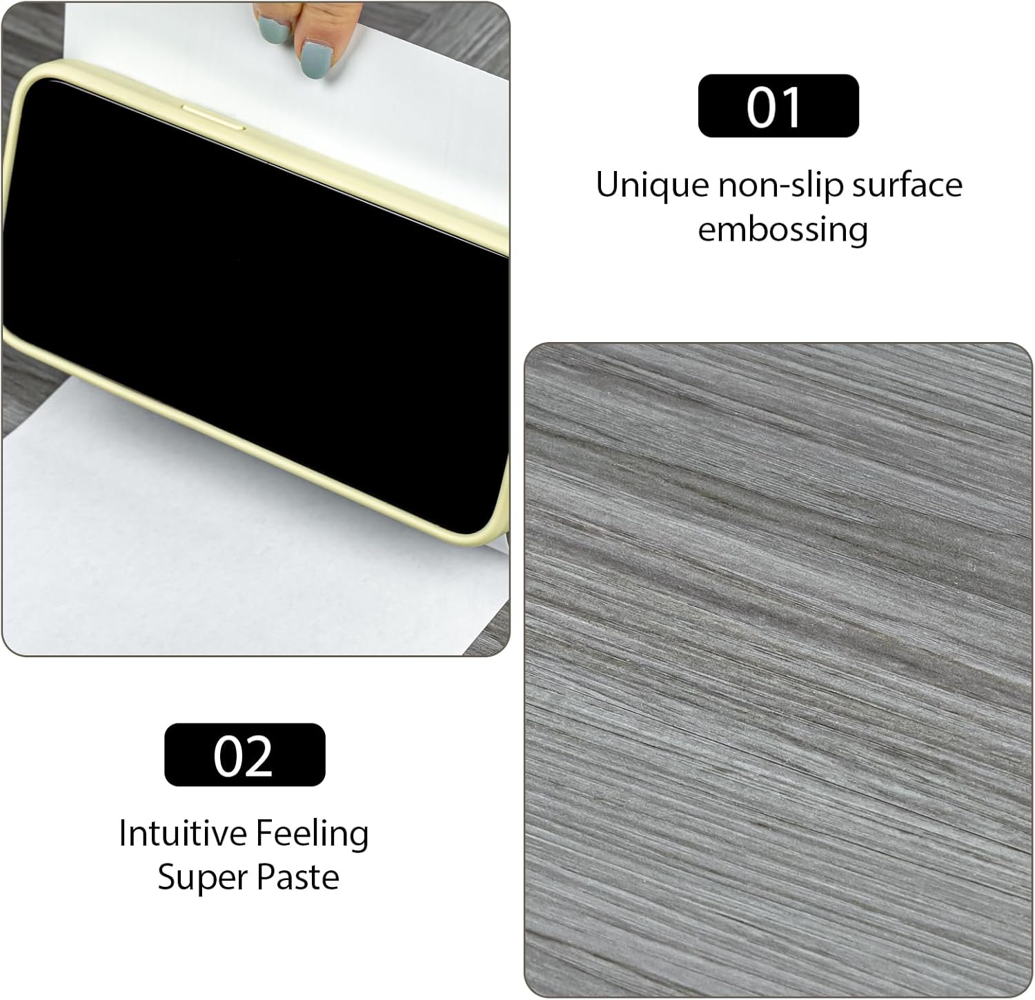 Floor Tiles Self Adhesive Floor Planks, Vinyl Flooring Peel and Stick Floor Tiles Wood Effect for Kitchen Bathroom Living Room Lino Waterproof 90X15cm（1.08㎡）-4