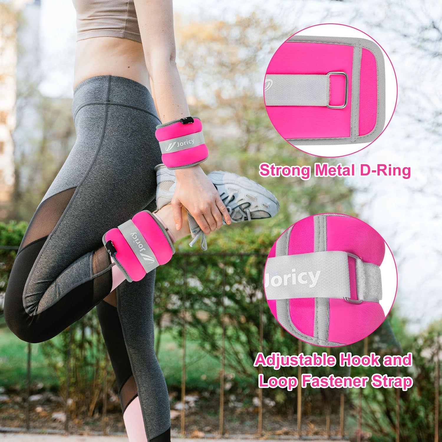 Ankle Weights Set, Wrist Weights Set 1 2 3 4 5 6 8 10kg Weights a Pair Arm Leg Weights for Women Men Kids with Adjustable Straps, Exercise Weights for Walking, Running, Yoga, Training, Gym Workout-2