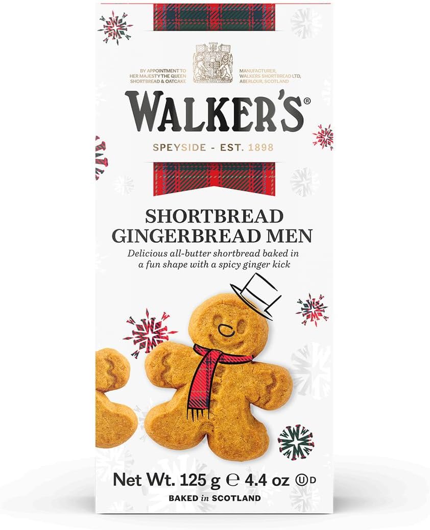 All Butter Shortbread Mini Gingerbread Men Biscuits | Walkers Shortbread | Pack of 2 x 125g | Suitable for Vegetarians-3