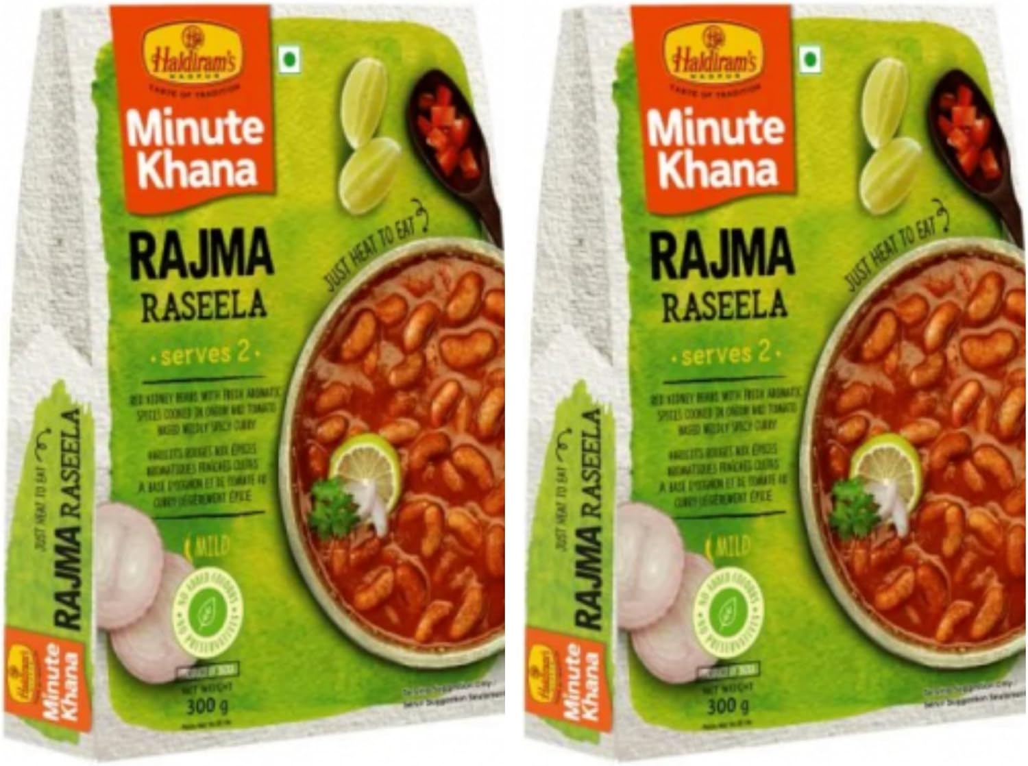 Haldiram's Rajma Raseela Ready Meal - 300g (Pack of 2) | A Flavorful Journey into Authentic Indian Cuisine | | Ready-to-Eat | No Preservatives-0