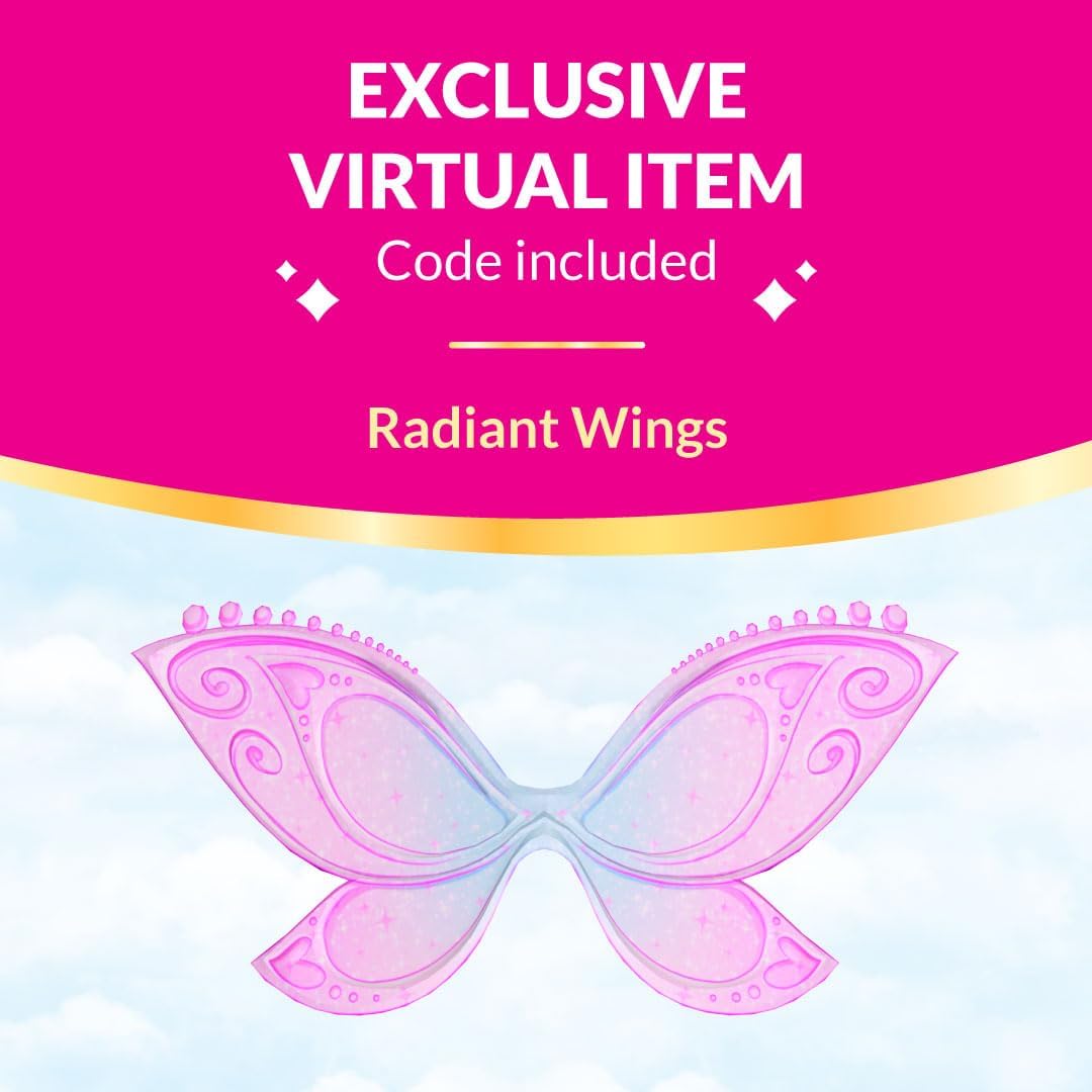 Royale High 3 Inch Light Fairy Fashion Doll - 1 Figure with 9 Fashion Accessories - Virtual Item Code Included - Series 1 - Ages 5+-1