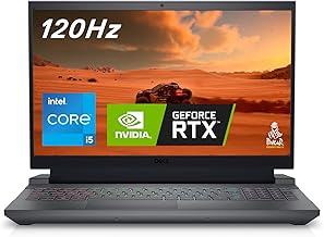 Dell G15 5530 Gaming Laptop - 15.6-inch FHD (1920x1080) 120Hz Display, Intel Core i5-13450HX, 8GB DDR5 RAM, 512GB SSD, Intel Wi-Fi 6, NVIDIA GeForce RTX 3050 GDDR6, Windows 11 Home - Dark Shadow Grey