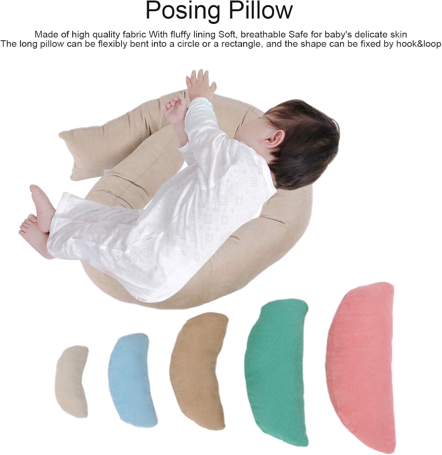 Topyond Newborn Photography Props Photography Posing Pillow for Baby Safe and Comfortable Lovely Baby Photography Cushion-3