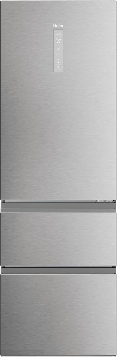 Haier HTW5618ENMG 3D 60 Series 5 Wifi Connected 60/40 Total No Frost Fridge Freezer - Stainless Steel - E Rated-0