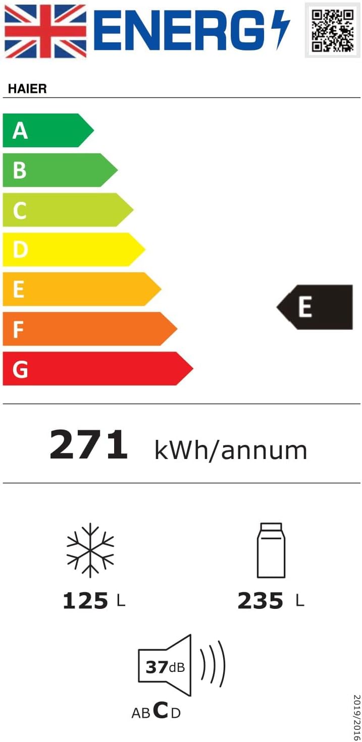 Haier HTW5618ENMG 3D 60 Series 5 Wifi Connected 60/40 Total No Frost Fridge Freezer - Stainless Steel - E Rated-6