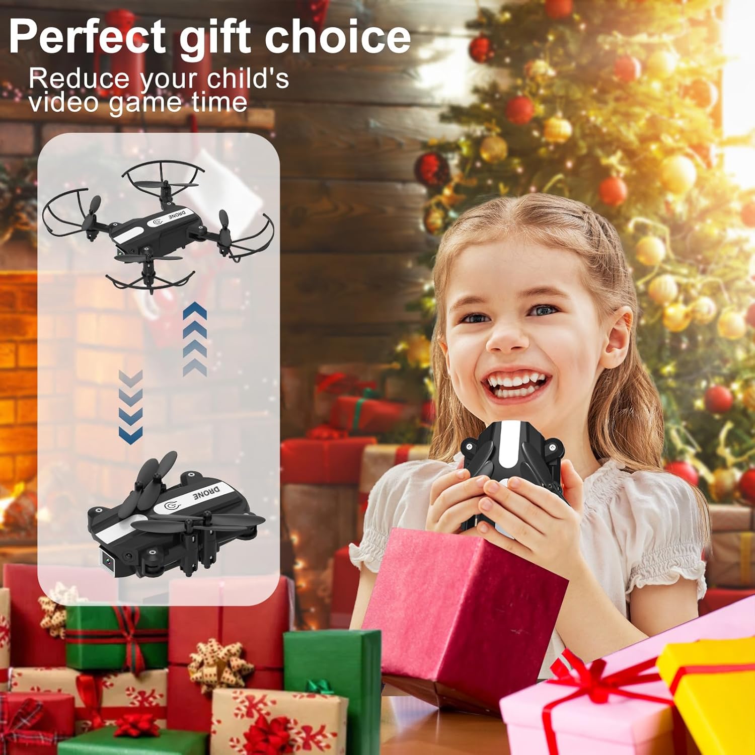 Drone with Camera for Kids - Wipkviey T25 1080P HD Mini Drones for Adults Beginners, RC Quadcopter Toys w/2 Batteries and Carrying Case, Birthday Present for Boys Girls-5