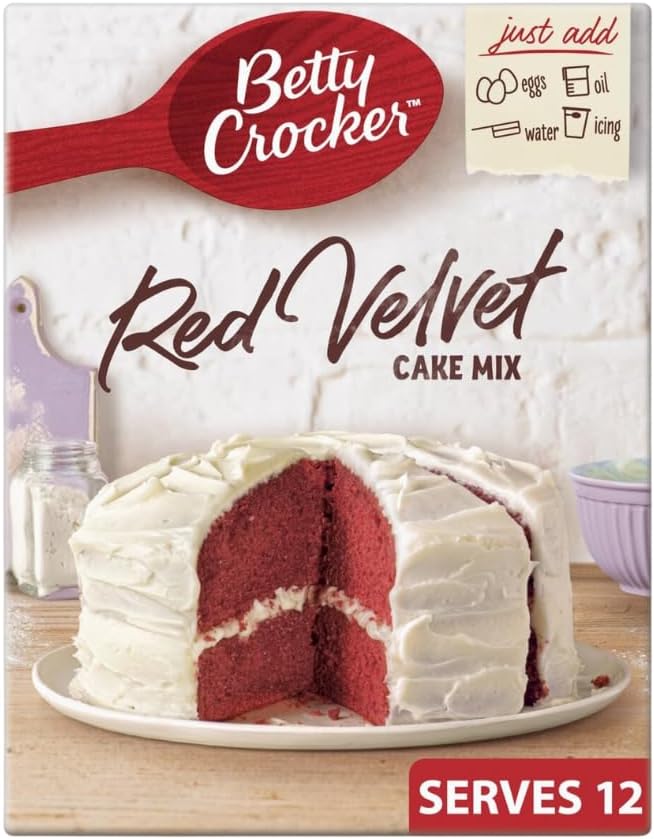 Cake Mix Bundle Containing Betty Crocker Red Velvet 425g (2 Pack)-1