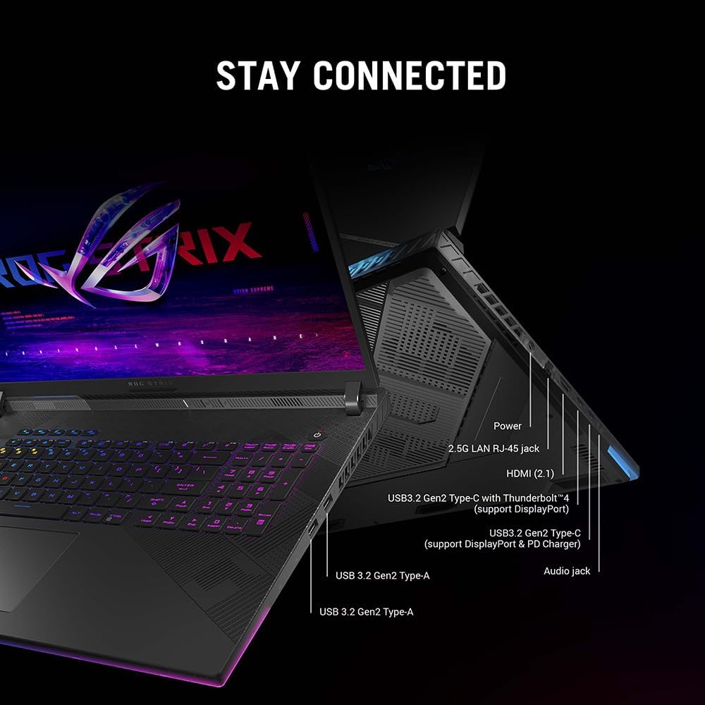 ASUS ROG Strix 16 G614JIR 16.0" WUXGA 165Hz Gaming Laptop (Intel i9-14900HX, NVIDIA GeForce RTX 4070 Laptop GPU, 16GB RAM, 1TB PCIe SSD, Windows 11 Home)-3