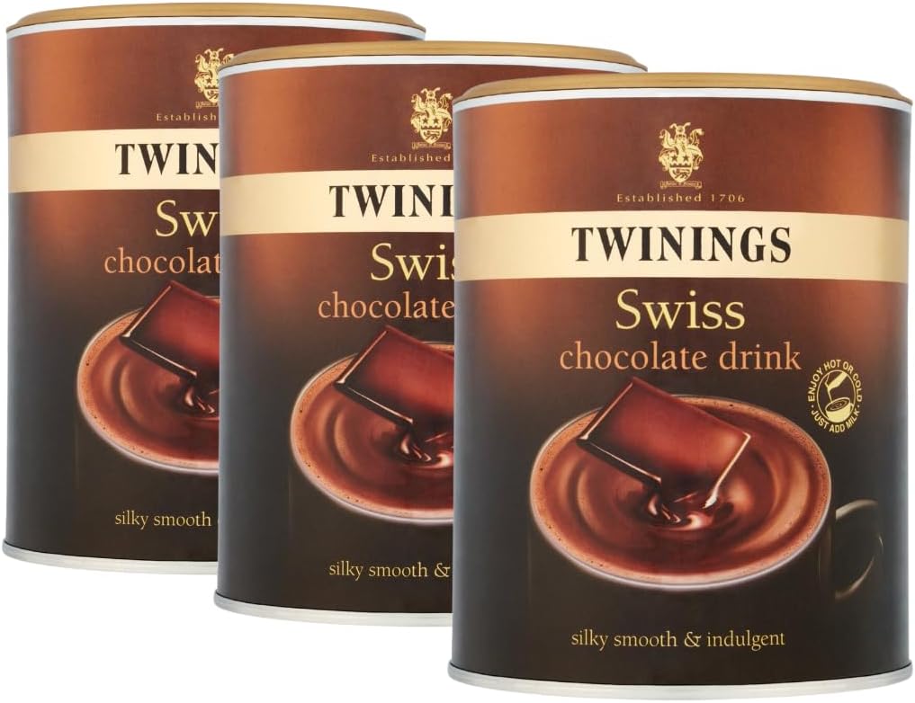 Chocolate Drink Bundle Containing Twinings Swiss Chocolate Drink 350g (3 pack)-0