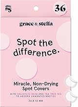 grace & stella Invisible Pimple Patches (Round, 36 Count) - Hydrocolloid Patches for Blemishes - Dermatologist Tested Spot Patches, Vegan Cruelty Free Skincare, Acne Patches