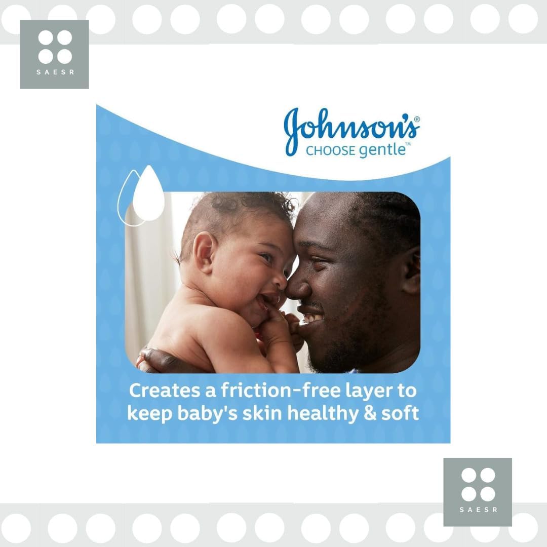 Johnson's Newborn Essentials with Our 3-Pack Baby Talc 200g Bundled with 1pc of SAESR Sponge. Dermatologist Tested New Born Baby Essentials and Baby Products for Baby's Delicate Skin.-4