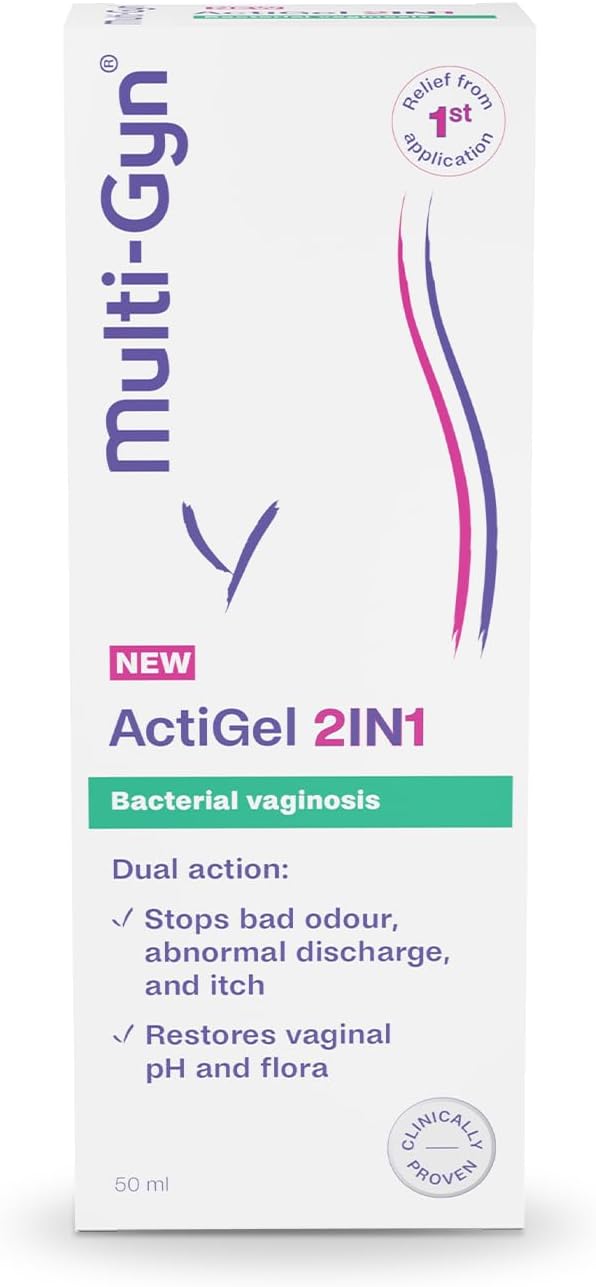 Multi-GYN ActiGel 2in1 Treats Bacterial vaginosis - Restores Flora- Stops Bad Odour, Discharge and Itch - 50ml with applicator-0