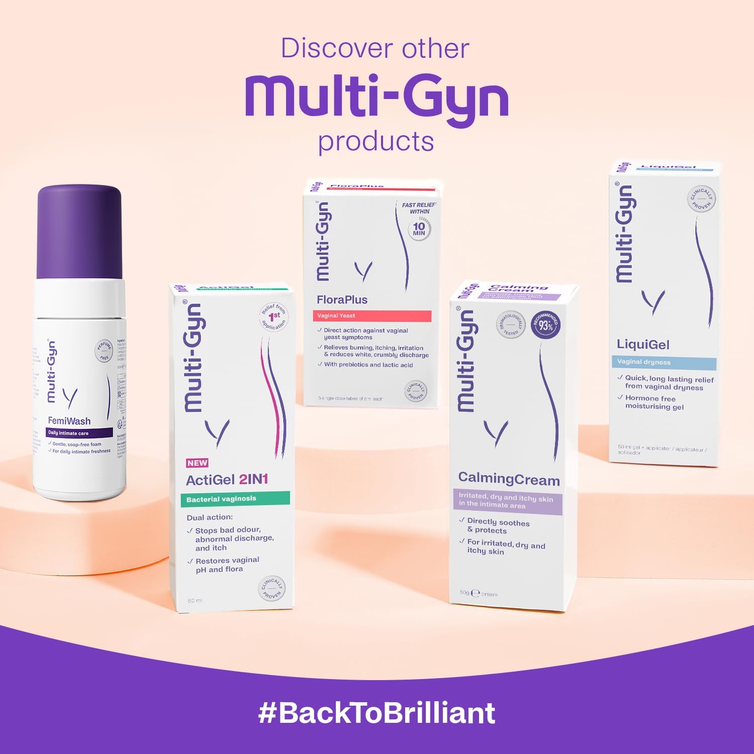 Multi-GYN ActiGel 2in1 Treats Bacterial vaginosis - Restores Flora- Stops Bad Odour, Discharge and Itch - 50ml with applicator-6