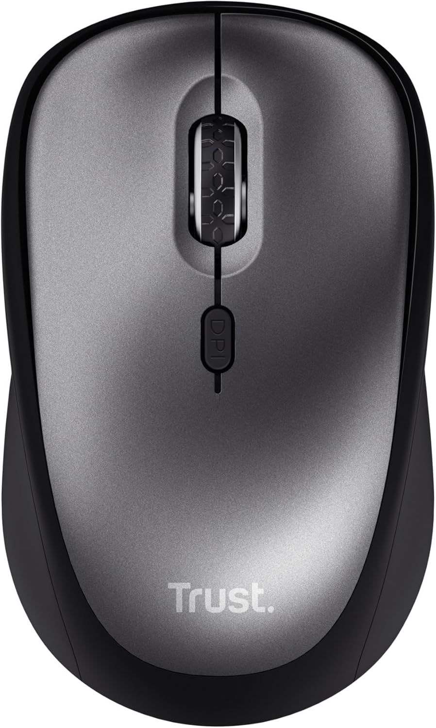 Trust Yuki Silent Wireless Mouse, Battery Included, for Left and Right Hand Users, 800-1600 DPI, 83% Recycled Materials, Storable USB Micro Receiver, Quiet Compact Computer Mouse for PC, Laptop, Mac-8