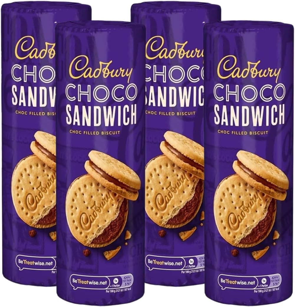 Chocolate Sandwich Bundle Containing Cadbury Choco Sandwich Choc Filled Biscuit 260g (4 Pack)-0