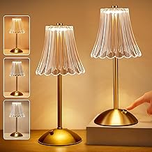 One Fire Bedside Lamps Set of 2,Dimmable Table Lamp for Bedroom Lamp,3 Colors Touch Lamps Bedside Lamp,Rechargeable Lamp Battery Lamp,Table Lamps for Living Room,Cordless Lamp Battery Operated Lamp