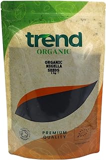 Trend Organic Nigella Seeds, Perfect for a Wholesome Breakfast, Vegan, Certified Organic, GMO-Free, Mo Additives, No Preservatives, 1kg