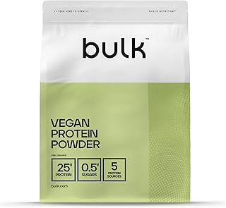 Bulk Vegan Protein Powder, Vanilla, 1 kg, New & Improved Formula, 28 Servings, Packaging May Vary