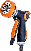 RnCop Garden Hose Spray Gun, 8 Adjustable Patterns High-Pressure Hose Nozzle, Water Flow Control, Perfect for Plants, Lawns, Cars, Bikes, and Pets Bathing