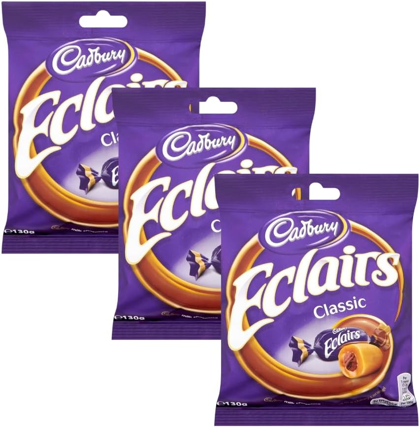 Chocolate Bundle Consisting of Cadbury Eclairs Classic 130g (3 Pack)-0