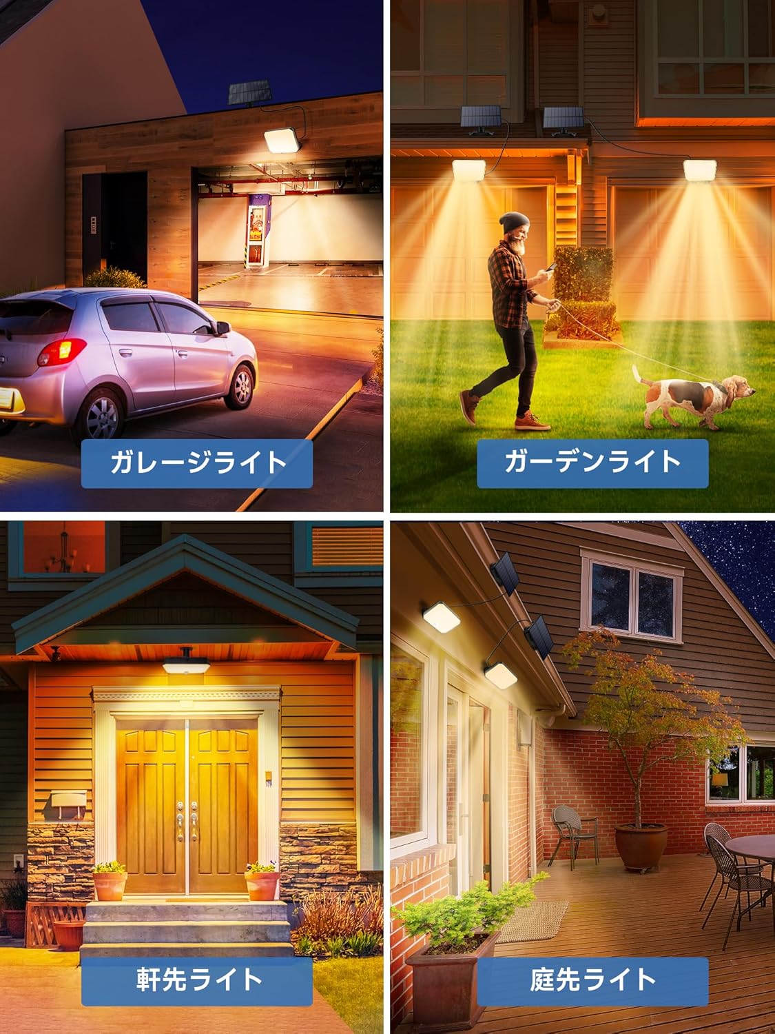 One Fire Outdoor Lights【Warm Light】, 190LED 1500LM Security Lights Outdoor Motion Sensor, 3 Mode & Remote Outside Lights with Sensor, IP65 Garden Lights Solar Powered Waterproof Solar Lights Outdoor-4