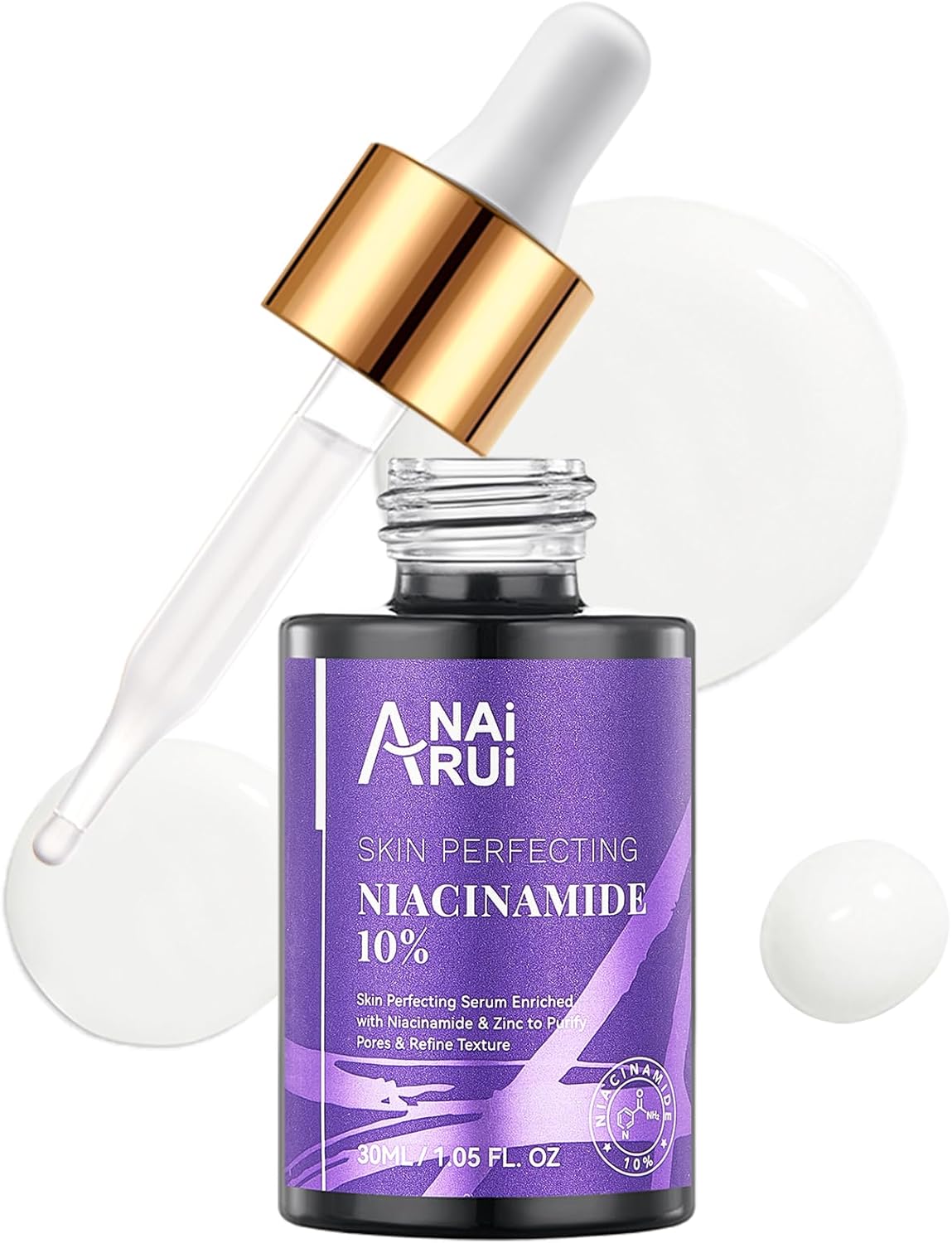 ANAiRUi 10% Niacinamide Facial Serum with Vitamin B3, Arbutin and Zinc - Reduce Dark Spots, Blemish, Pore, Anti-Aging and Wrinkle - 30ml-8