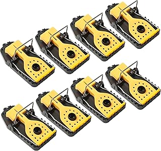 Mouse Traps 8 Pack, Heavy Duty Reusable Snap Traps that Kill Instantly, Highly Sensitive Quick Effective Mice Catcher, MouseTrap for Indoors and Outdoors, Effective Rodent Trap by Hydro