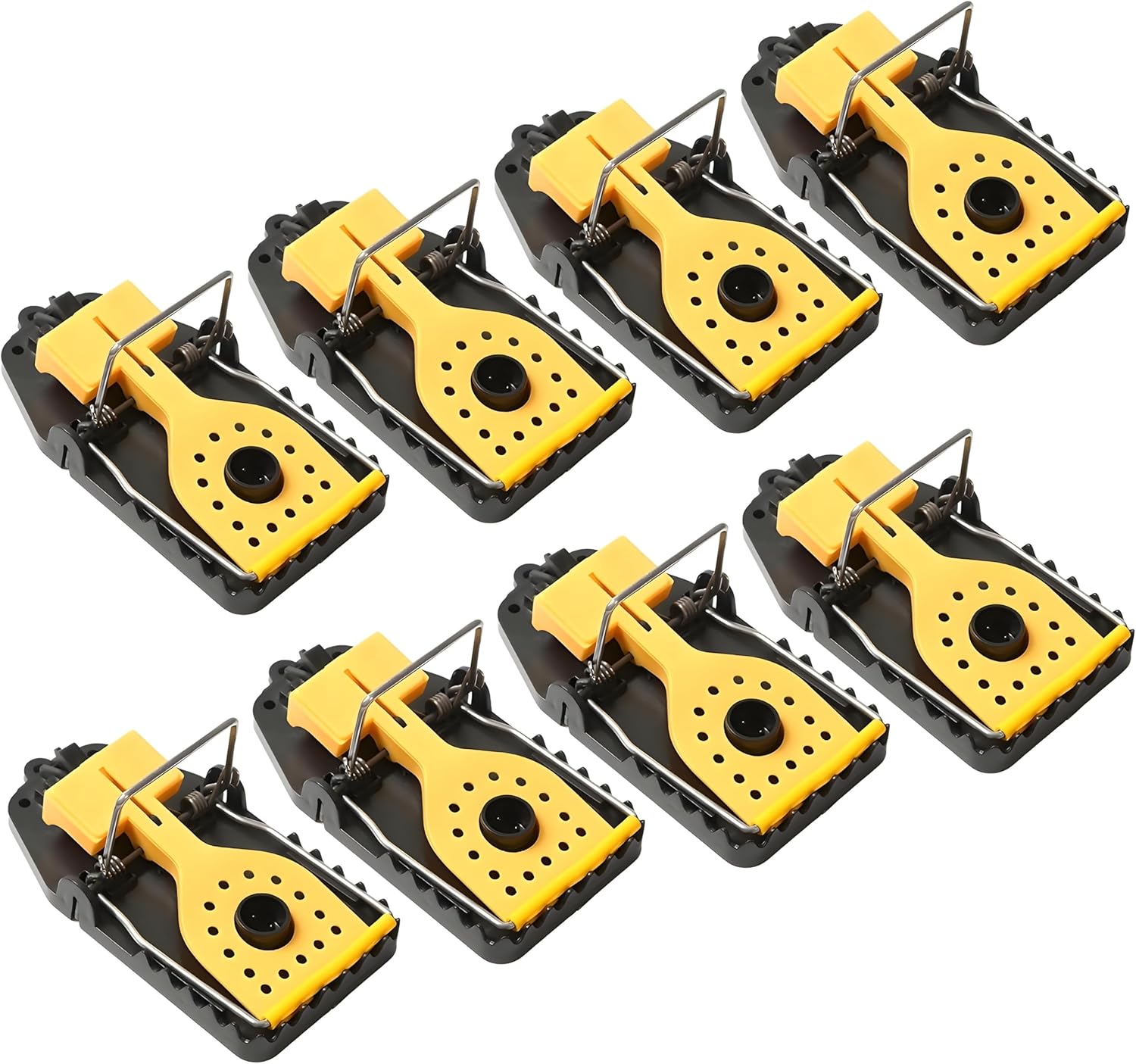 Mouse Traps 8 Pack, Heavy Duty Reusable Snap Traps that Kill Instantly, Highly Sensitive Quick Effective Mice Catcher, MouseTrap for Indoors and Outdoors, Effective Rodent Trap by Hydro-0