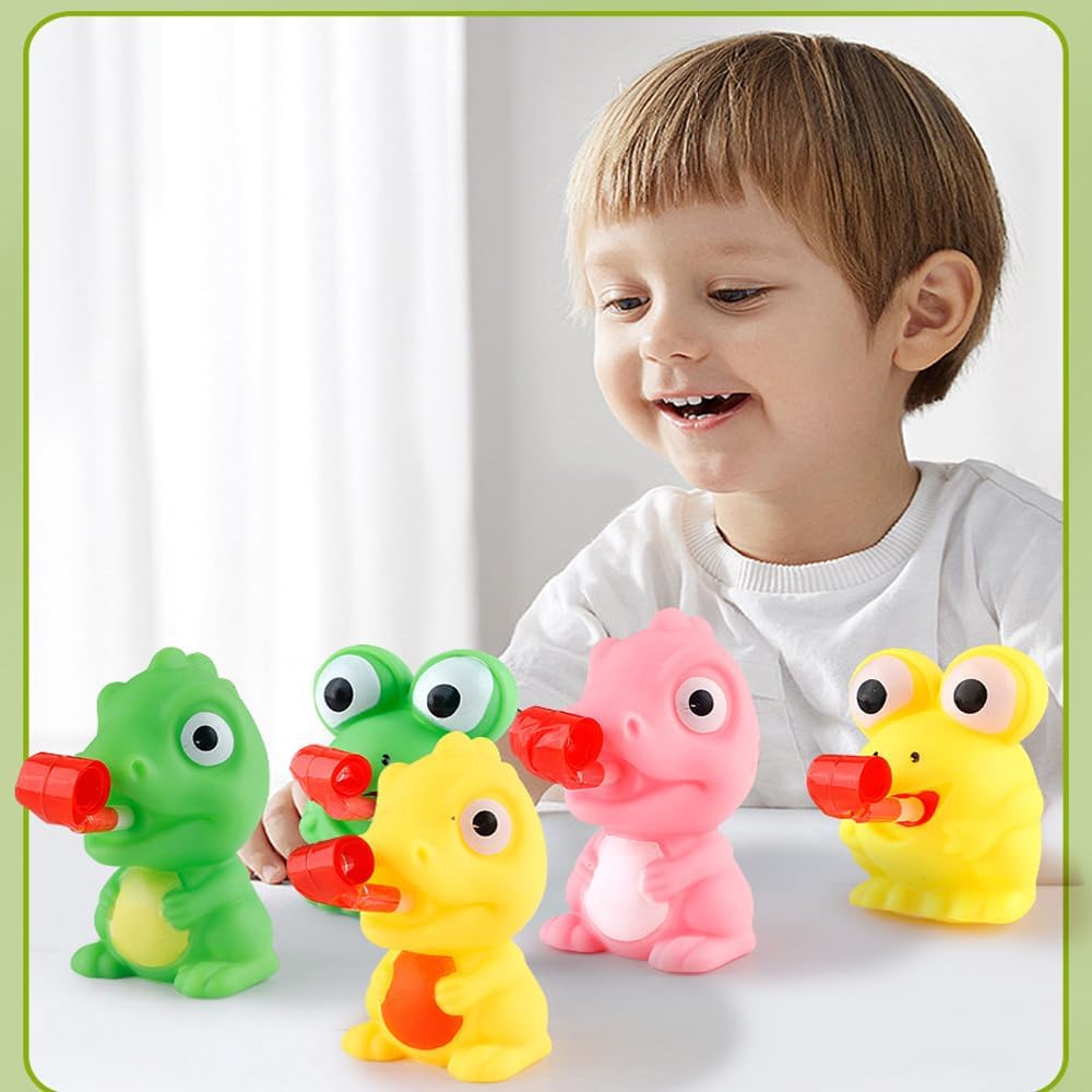 3 Pack Creative Squeeze Toys Dinosaurs with Tongue Sticking Out, Funny, Party Favor, Novelty Relief Squeeze Toys Funny Gags Gifts for Kids Adults ,Sensory Toys with Sound-1