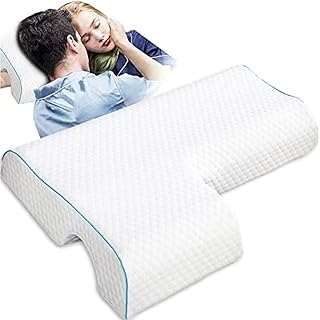 MINGZE Multifunction Memory Foam Side Sleeper Arm Rest Pillows, Slow Rebound Couple Neck Pillow Cushion, Prevent Hand Numb Sleep Pressure Pillow for Neck Pain or Side Sleeping-2