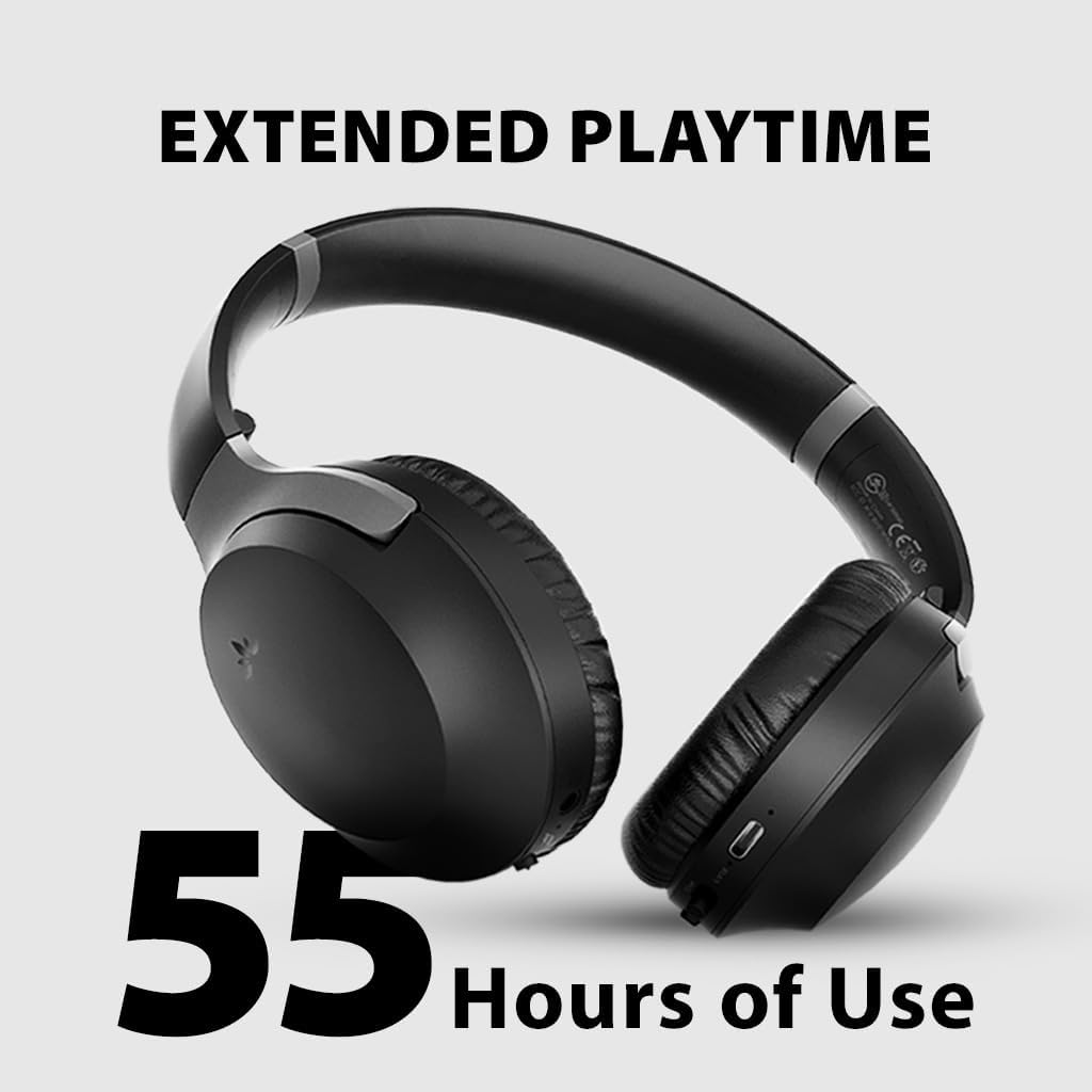 Avantree Aria 3 [2024 Version] - Bluetooth 5.3 Active Noise-Cancelling Headphones Over-Ear, with Wireless HD Audio, Spacious & Comfortable Fit, Dual Connectivity, and 55hr Extended Playtime-3