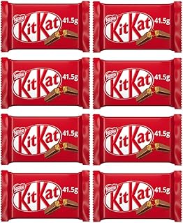 Chocolate Wafer Bundle Containing Nestle Kit Kat Finger Bars 4 x 41.5g (8 Pack)