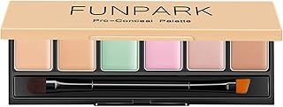 6 Colors Concealer Palette - Waterproof Hydrating Concealer Full Coverage - Long Lasting Smooth Lightweight Concealer And Contour Palette For Covers Dark Circles, Blemishes, Acne Marks And Redness