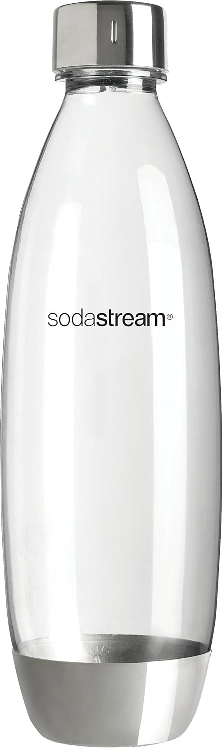 SodaStream Fuse Carbonated Drinks Bottle, Large Soda Water Plastic Bottle, Compatible with Terra, Art, E-Terra, Spirit, Spirit One Touch, Power and Source Sparkling Water Makers, 1 Litre-0