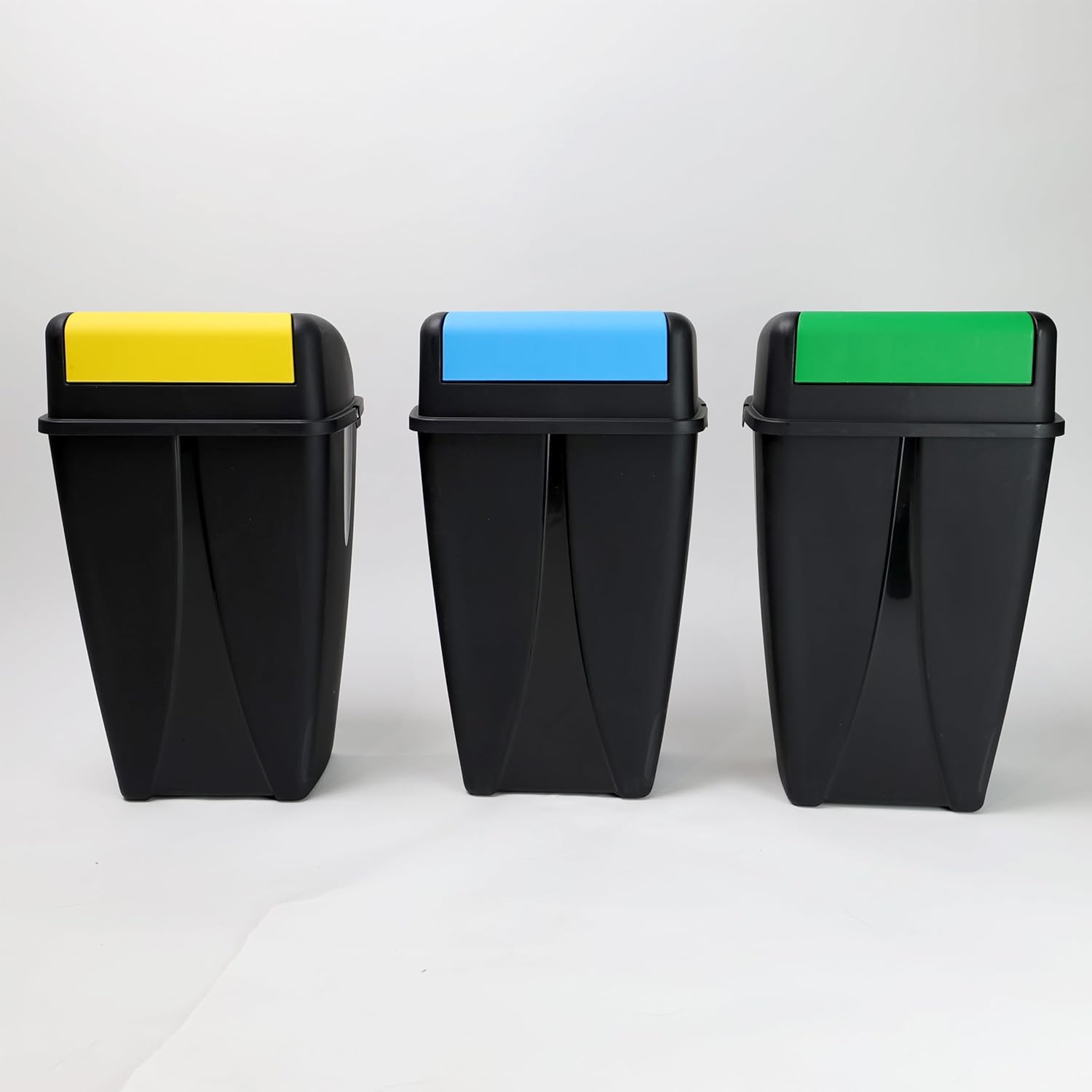 DIVCHI Plastic Flip Top Waste Bin - Removable Swing Lid Garbage Rubbish Kitchen Dustbins | Recycle Recycling Trash Can | Refused Bins For Home Bathroom Office Set Of 3 (Mini, 10L)-8