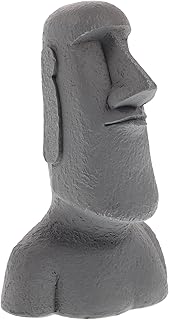 Milisten Easter Island Ahu Akivi Moai Monolith Statue Resin Easter Island Head Figurine Mini Moai Garden Sculpture Funny Ornaments Easter Party Supplies for Lawn