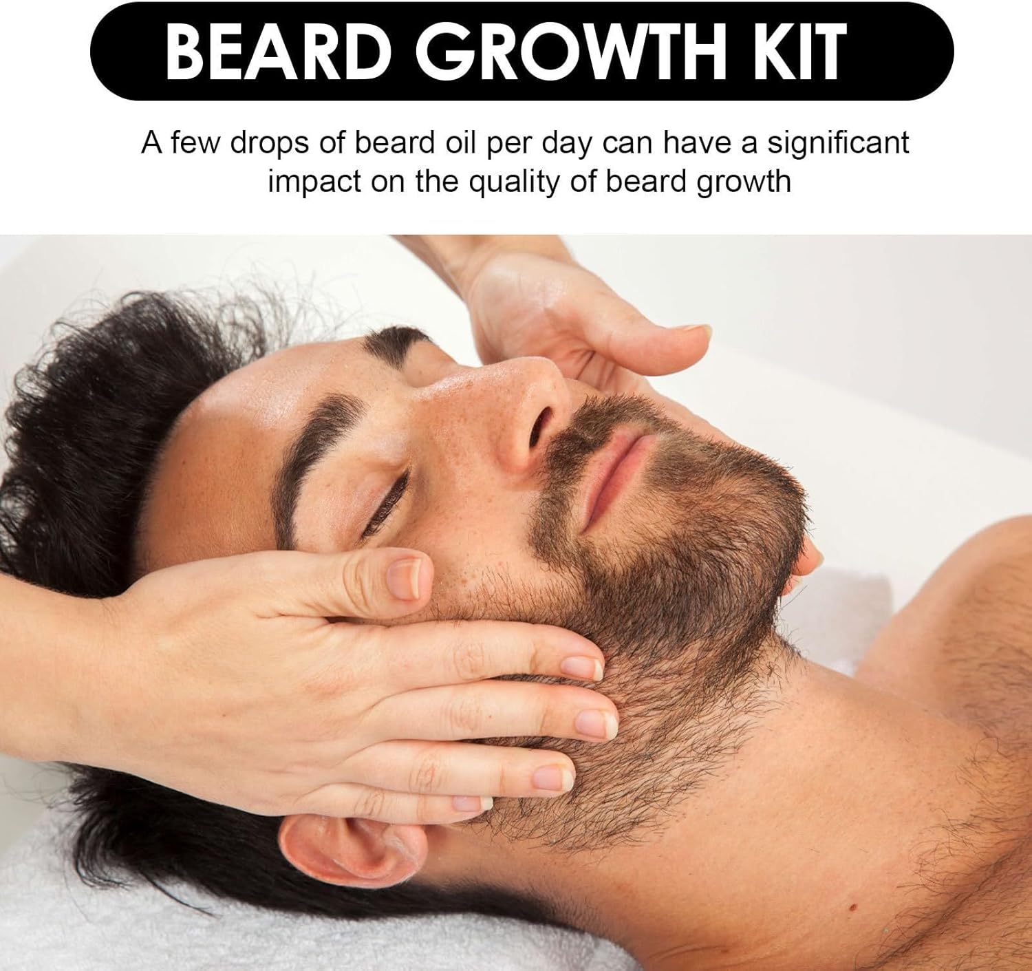 Beard Growth Kit-With Beard Derma Roller For Growth & Natural Ingredients Beard Growth Serum-Beard Grooming Kit For Men-Beard Kit For for Beard Rapid Growth and Thickening -Gifts For Men Dad Father-5