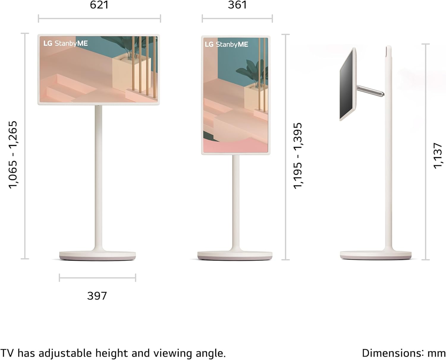 LG StanbyMe 27ART10AKPL 27 inch Wireless TV | Portable Smart Display | 1080p | 2023 series-10