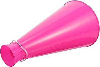 BESPORTBLE Rosy Plastic Megaphone, Cheer Megaphone Boost School Spirit Diy Cheerleading Megaphone Hearing Horn For Supersbowl Sports Events Parties Match Game Outdoor Activities