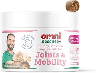 Omni Joint Supplements for Dogs - One-a-Day Dog Chew for Joints and Mobility - Vet Grade Potency with Hyaluronic Acid, Glucosamine and Chondroitin, Omega 3, Vitamin C, 30 Servings, Medium Dog 15-30 Kg