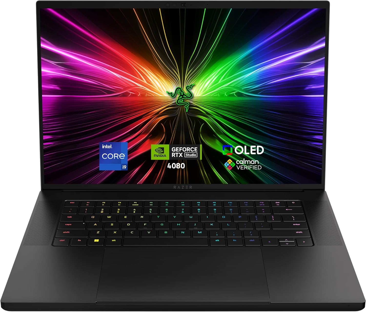 Razer Blade 16 (2024) - 16 inch Gaming Laptop - NVIDIA GeForce RTX 4080 - Intel Core i9-14900HX - 16" OLED QHD+ 240Hz (32GB DDR5, 1TB SSD) UK Layout | Black-0