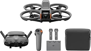 DJI Avata 2 Fly More Combo (3 Batteries), FPV Drone with Camera 4K, Immersive Experience, One-Push Acrobatics, Built-in Propeller Guard, 155° FOV, Camera Drone with Goggles 3 and RC Motion 3