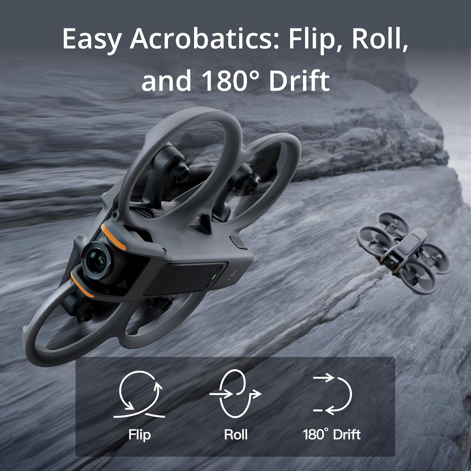 DJI Avata 2 Fly More Combo (3 Batteries), FPV Drone with Camera 4K, Immersive Experience, One-Push Acrobatics, Built-in Propeller Guard, 155° FOV, Camera Drone with Goggles 3 and RC Motion 3-4